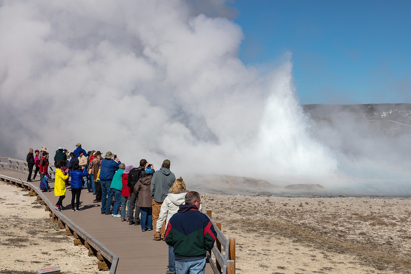 Fountain Geyser erupting