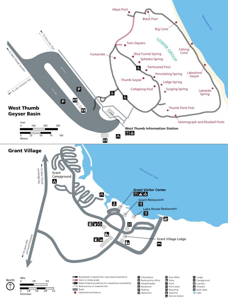 West Thumb & Grant Map