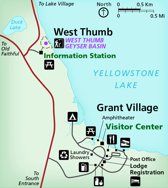 West Thumb/Grant Map