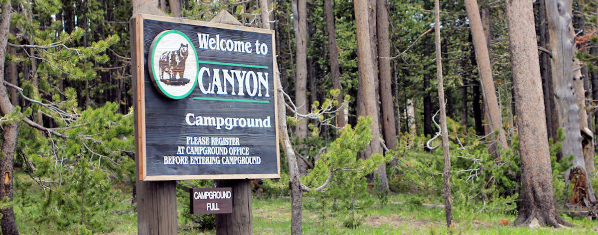 Canyon Campground Sign