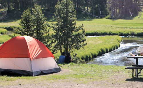 Tent in Norris Campground