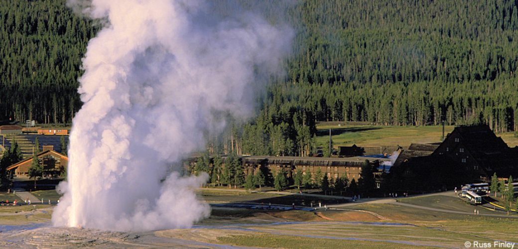Old Faithful from Observation Point