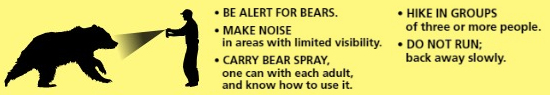 Be alert for bears graphic