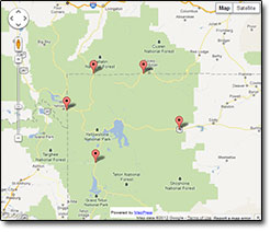 Yellowstone Directions Map