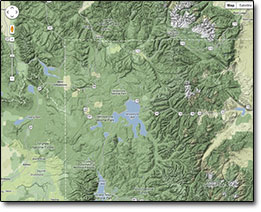 Yellowstone Terrain Map