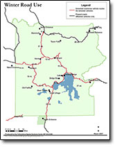 Yellowstone Winter Map