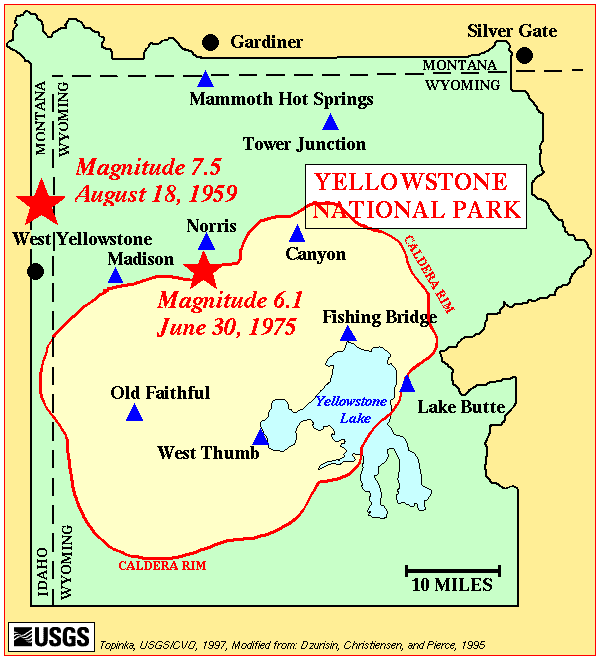 Yellowstone Caldera Yellowstone Maps