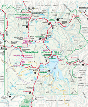 Official Yellowstone Park Map