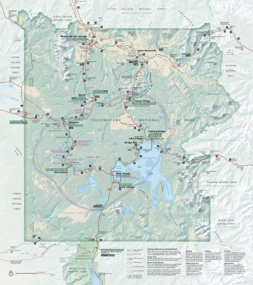 Yellowstone Relief Map - Yellowstone Maps