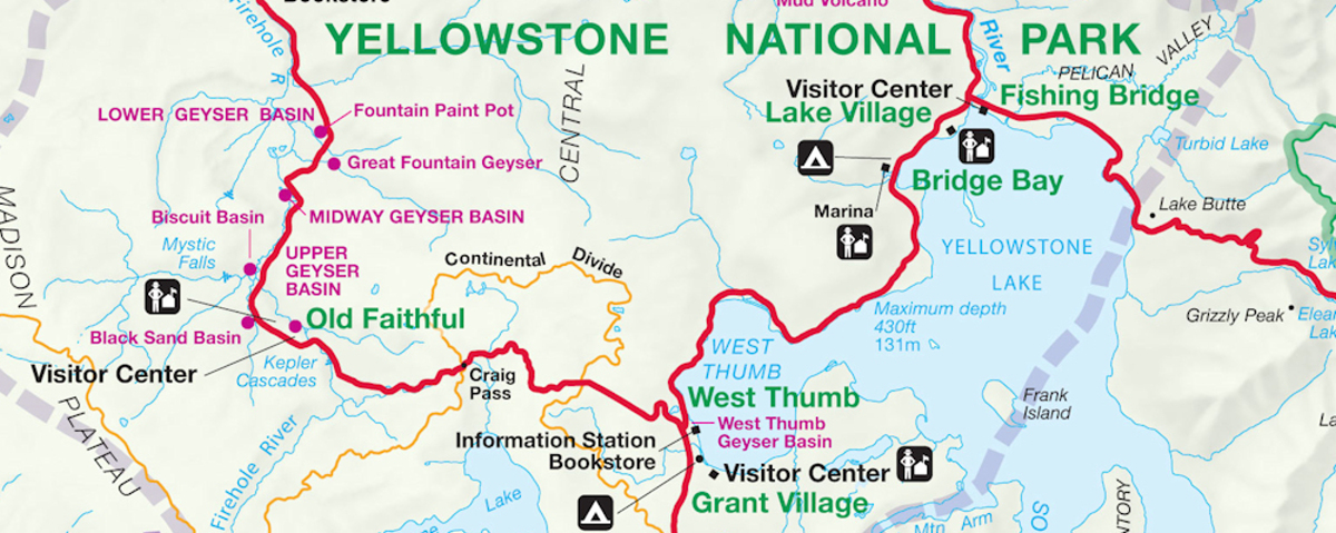 Map of Yellowstone